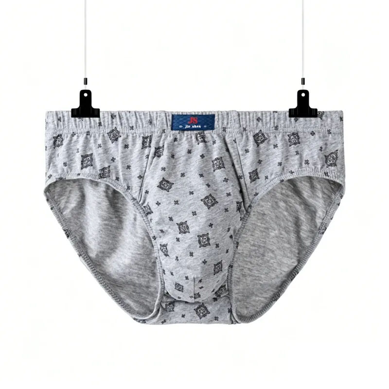 5 Pieces/lot Men's 100% Cotton Breathable Briefs Plus Size Men Underwear Breathable Comfortable Men Underpant Lingerie Panties — image 9