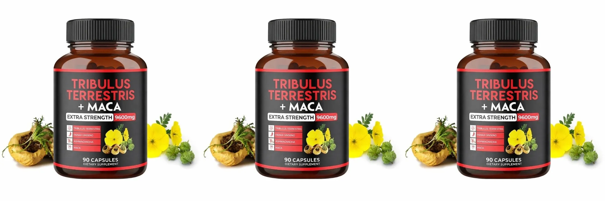 Tribulus Terrestris + Maca Root Extract Supplement Supports Energy Vitality Natural Herbal Health Non-GMO 90 Vegan Capsules — image 8