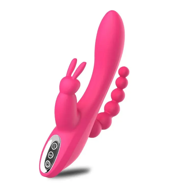 12 מצבים G Spot Rabbit Vibrator Clitoral Stimulator Anal Triple Curve לעיסוי אנאלי חרוזים צעצועי מין לנשים זוגות דילדו — image 8