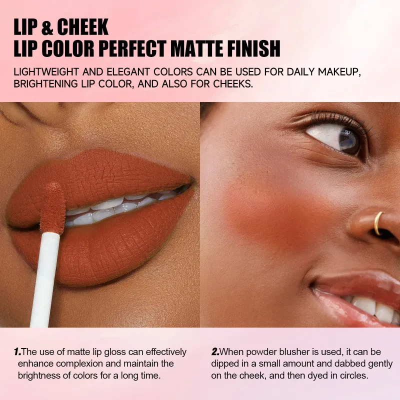 Πολλαπλών χρωμάτων Matte Velvet Lip Gloss Αδιάβροχο Αντικολλητικό Κύπελλο λείο κραγιόν για εφαρμογή υψηλής απόδοσης χρωμάτων — image 5