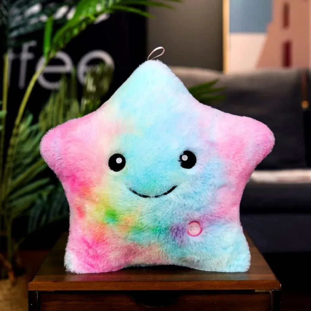 LED Electronic Star Plush Toy Soft Baby Kid Toys LED Star Doll Toy Home Decoration Star Soft Star Pillow — image 11