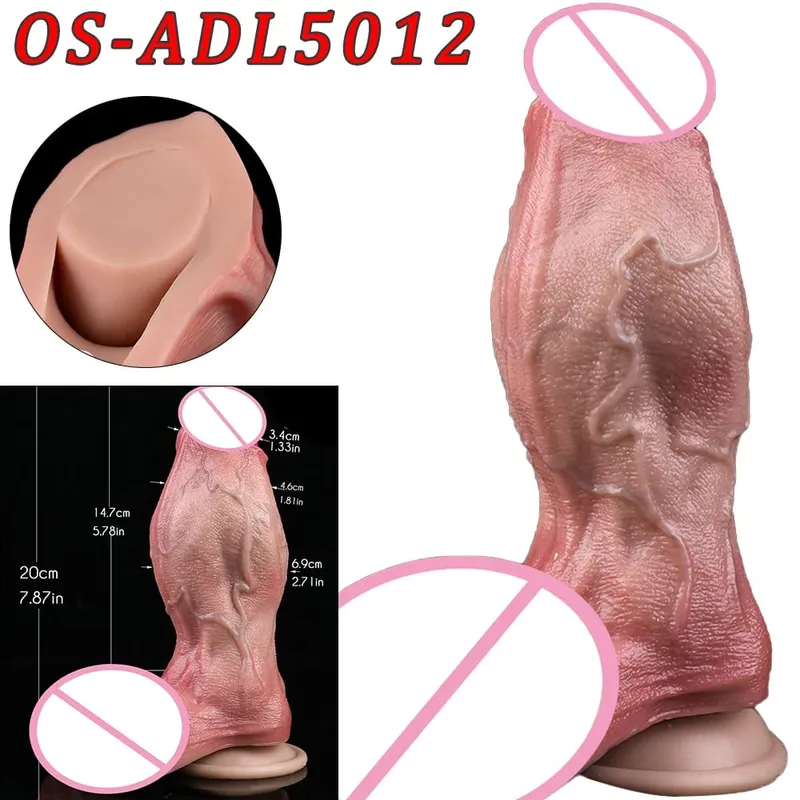 47cm Realistic Long Dildos Double Head Anal Vaginal Stimulator Sex Toy With Sucker For Lesbian Couples Gay Men Adult Tools — image 18