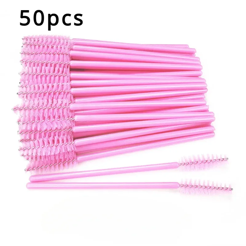 50/100/150pcs Eyelash Brushes Concealer Lash Brush Spoolies Mascara Wands Applicator for Eyelash Extension Makeup Set LAUKISS