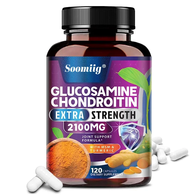 Glucosamine Chondroitin Turmeric MSM - Triple Strength Helps with Joint Mobility Συμπλήρωμα υποστήριξης αρθρώσεων Immune Health