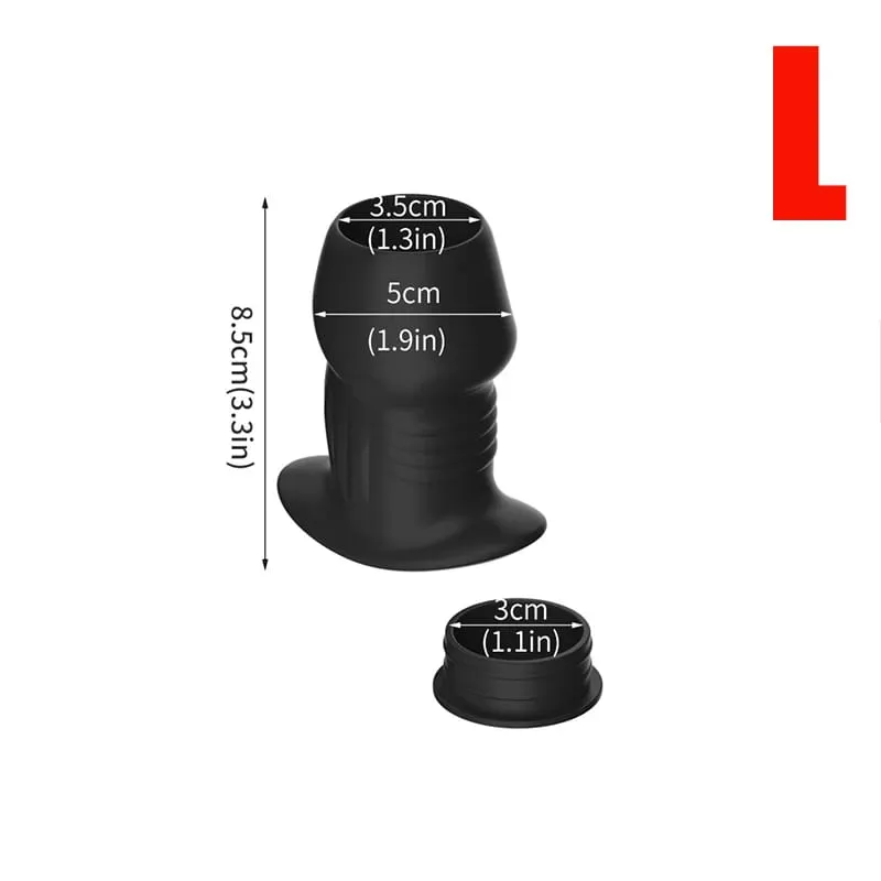 Hollow Speculum Peeking Anal Beads Butt Plug with Stopper Expander Tunnel Enema Anus Dilation Dilation Παιχνίδια σεξ ενηλίκων για γυναίκες άντρες ομοφυλόφιλοι — image 8