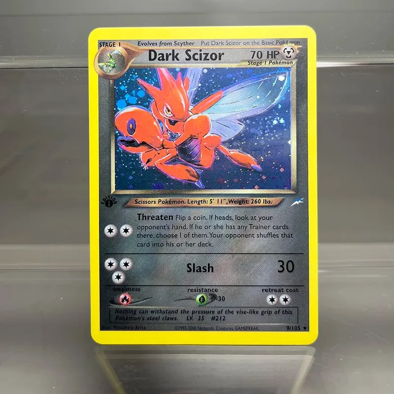 Neo Destiny Charizard PTCG Single Collection Card 1st Edition 1996 Tyranitar Gengar Card PKM Proxy Cards Toys Gifts — image 18
