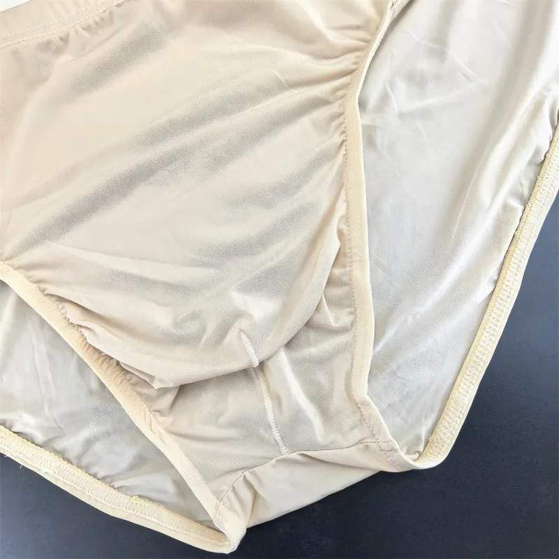 Business Men Ice Silk Briefs Quick Dry Seamless Nylon Male U Pouch Convex Underwear Sexy Plus Size Underpants Lingerie — image 10
