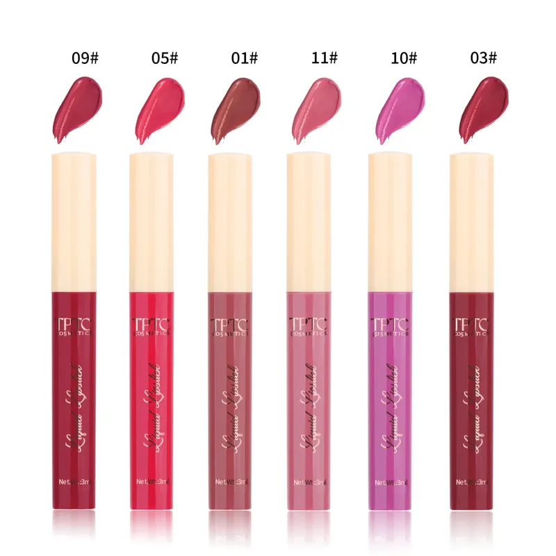 6 συσκευασιών ματ ματ κραγιόν lip glaze μακράς διαρκείας αντικολλητικό κύπελλο που δεν ξεθωριάζει βελούδινο lip gloss κραγιόν — image 6