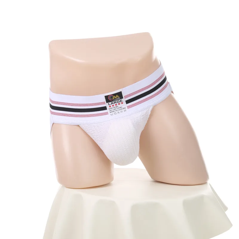 Men Underwear Athletic Jock Strap Supporter Classic Thong Elastic Wide Waistband Underpants Breathable Jockstrap Sexy Lingerie — image 14