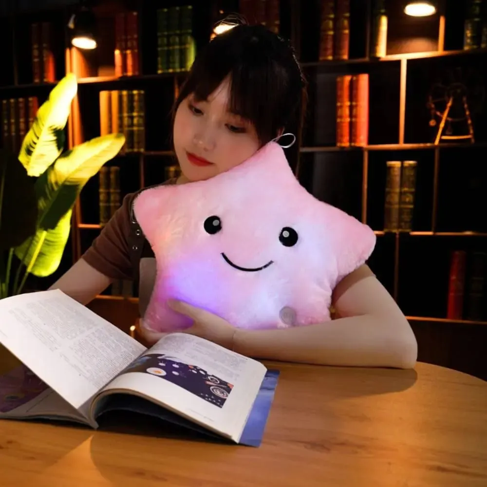 LED Electronic Star Plush Toy Soft Baby Kid Toys LED Star Doll Toy Home Decoration Star Soft Star Pillow — image 6