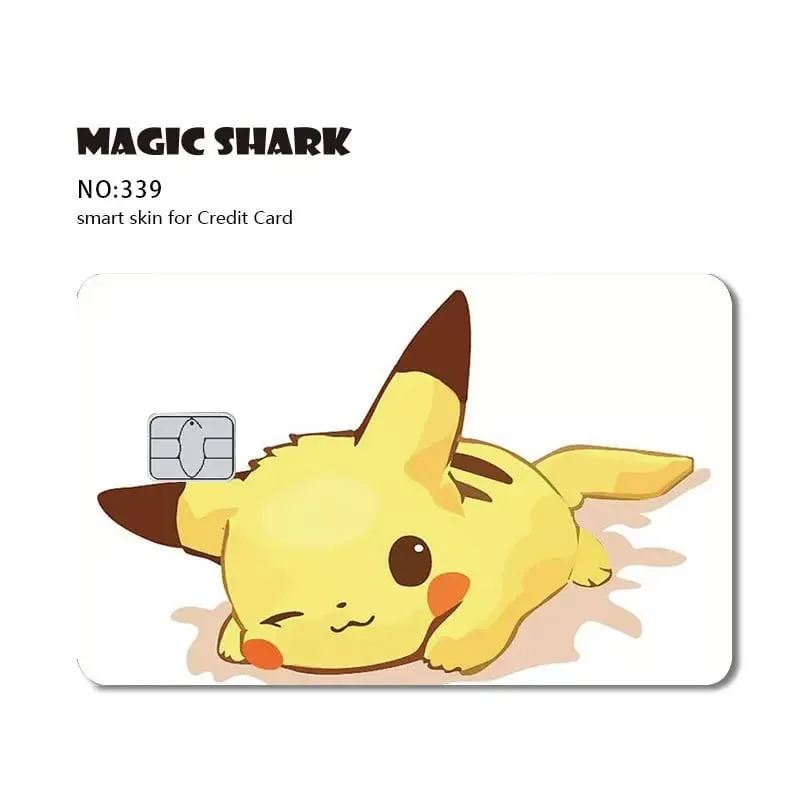 Maigc Shark Cute Pokemons Mewtwo Eevee Pikachu Gengar Sticker Film Cover for Debit Credit Card No Fade — image 11