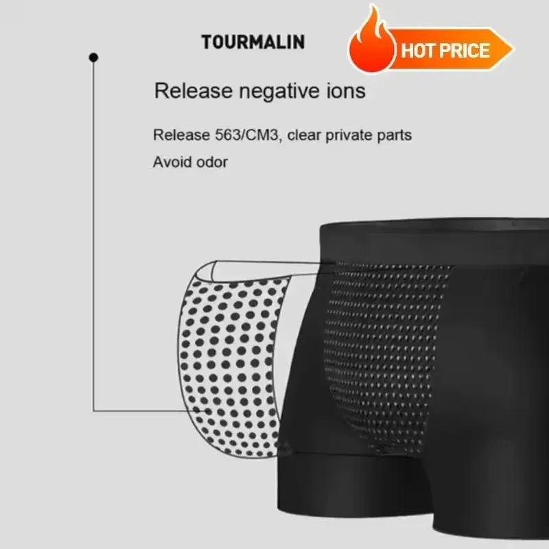 1Pcs Men Magnetic Therapy Boxer Briefs Breathable Comfortable Underwear with 22 Health Magnets for Blood Circulation L-6XL Size — image 6