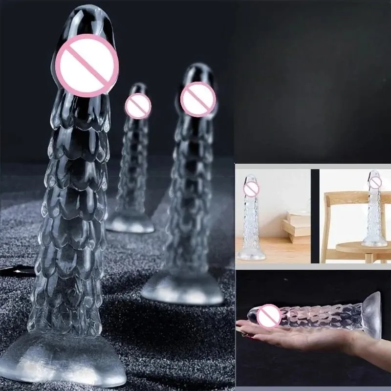 23cm Dragon Dildo Suction Cup Anal Plug Whip Buttplug Anus Dilator Female Vaginal Masturbator Butt Plug Sex Toys For Women Men — image 6