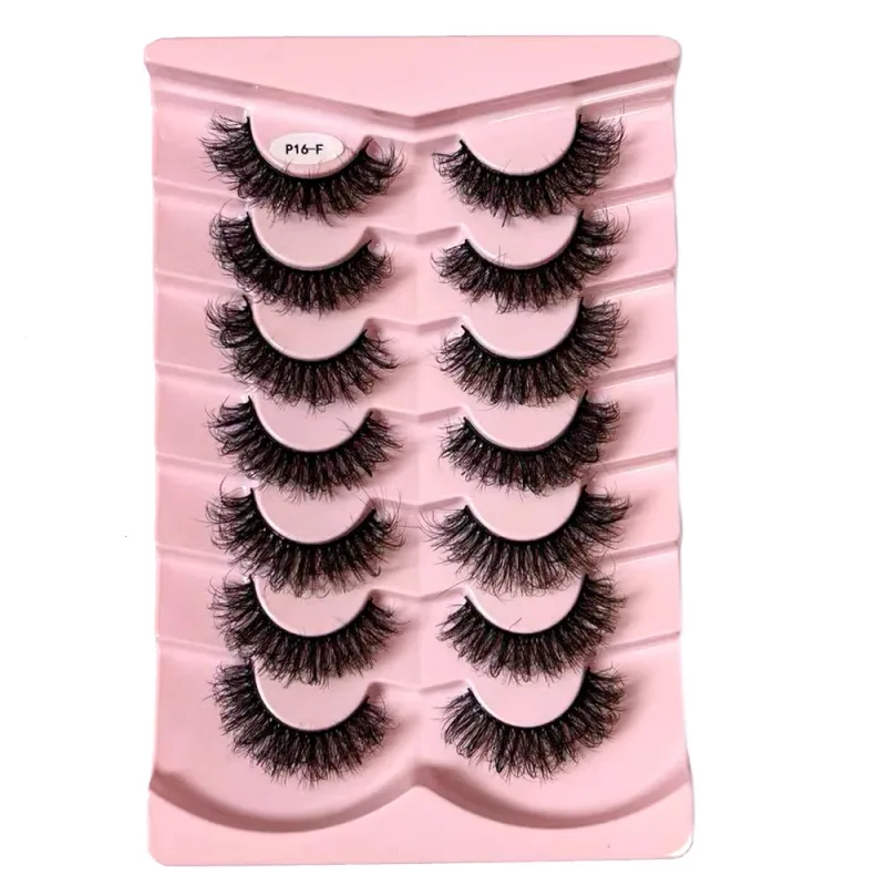 Κλασικές βλεφαρίδες 3D όγκου Faux Mink Lashes Φυσική εμφάνιση Χνουδωτές ψεύτικες βλεφαρίδες Wispy Cat Eye Lashes Αφράτες βλεφαρίδες 3D Mink — image 22