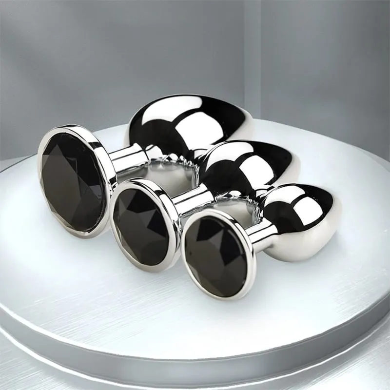 1Pcs Crystal Anus Metal anal plug Jewelry base novice player to senior player 5 size SM Butt g-point massage BDSM sex toys — image 5