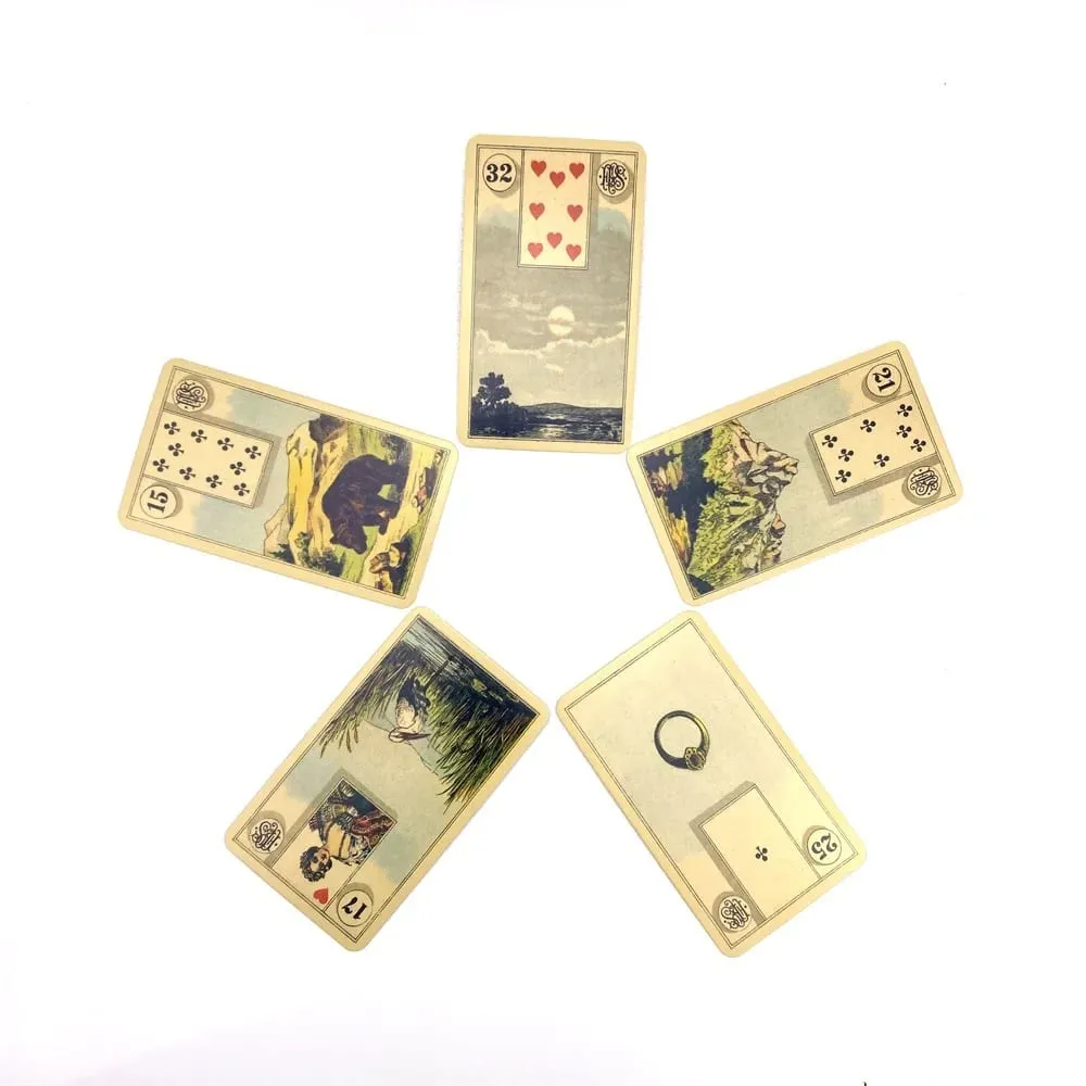 Εγχειρίδιο Grand Tableau Lenormand Oracle Decks A 36 English Divination Edition Deck Borad Games with Paper — image 6