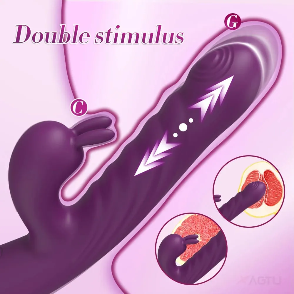 Δονητής κουνελιού ώθησης για γυναίκες Go and Come G-Spot Dildo Vibrator Clitoris Stimulator Γυναικείο σεξουαλικό παιχνίδι αυνανισμού για γυναίκες — image 4