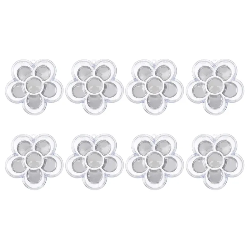 8 db Hatrekeszes Plum Blossom Sub Box Simple Elegant Sminktároló doboz korrektor szemhéjfestékhez rúzs pirosító szemöldökpúder