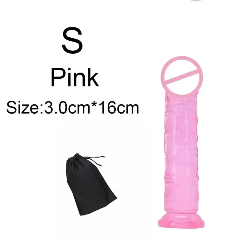 Σούπερ φθηνό 6 μεγεθών Ρεαλιστικό Soft Jelly Dildo Butt Prig βύσματα Παιχνίδι σεξ ενηλίκων για γυναίκες και άνδρες Κολπικός και πρωκτικός αυνανισμός — image 18