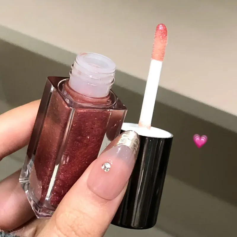 Herorange Star Shine Glitter Lip Gloss Shimmer Fine Glitter Long Lasting Moisturizing Non Sticky Glossy Lip Makeup — image 5