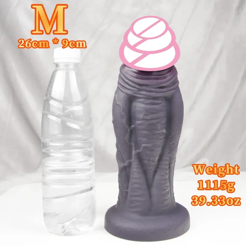 Τεράστιο πρωκτικό Dildo Buttplug Αυνανιστής πρωκτού σιλικόνης με 4 μεγέθη Big Dick Prostate Massager Spot Stimulation Sex Toys 18+