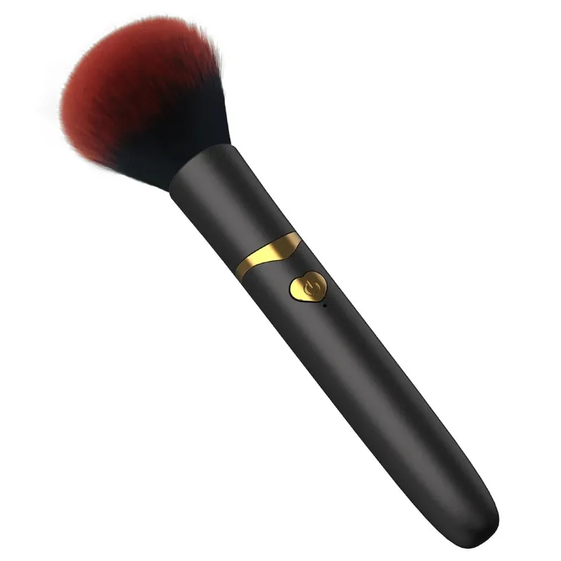 Electric Loose Powder Brush Multifunctional Quick Makeup Brush Blush 10 Gears Vibration Rechargeable Brush Tools — image 8