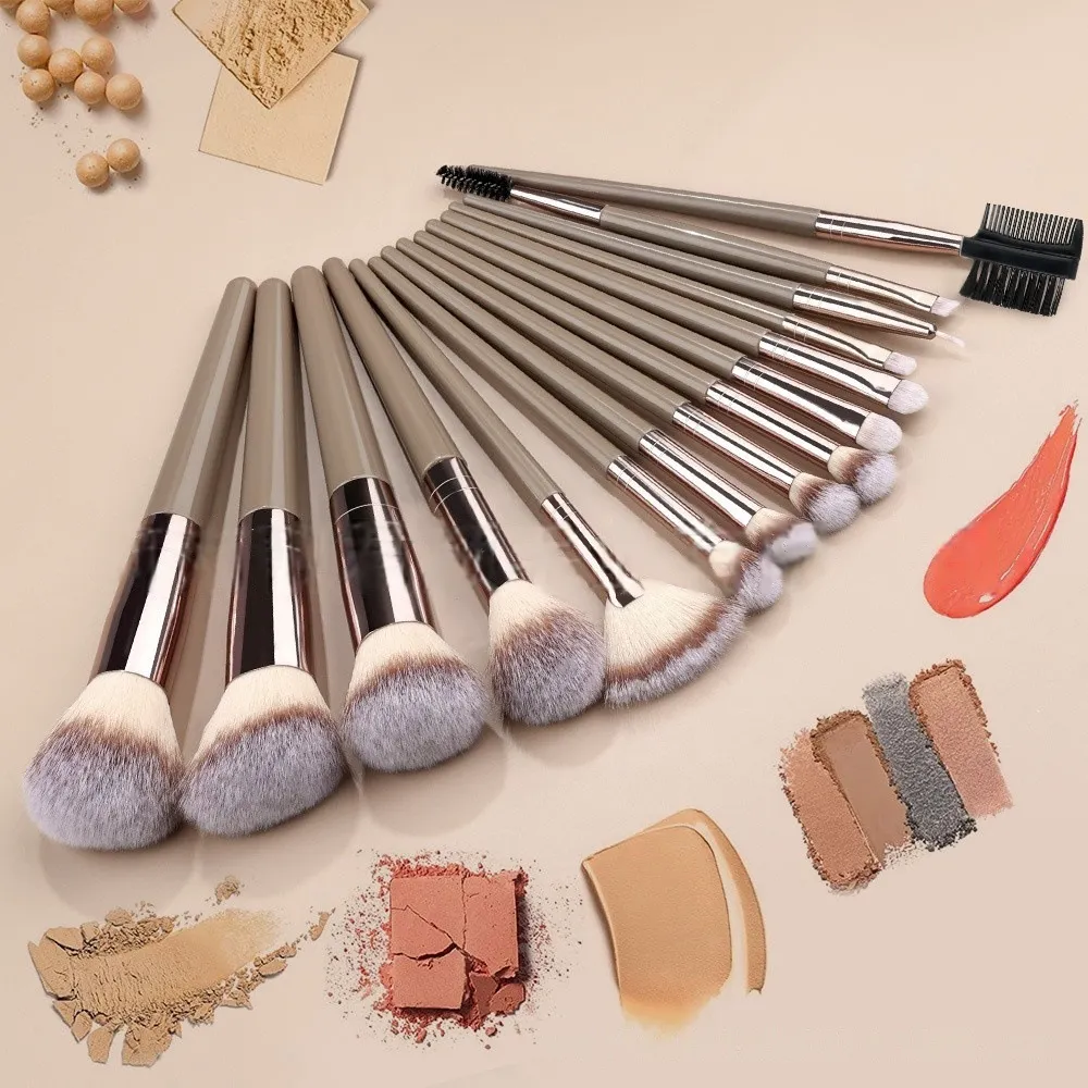 20 τμχ Πινέλα Μακιγιάζ Σετ Soft Synthetic Fiber Eyeshadow Blending Blush Powder Contour Beauty Tool — image 6