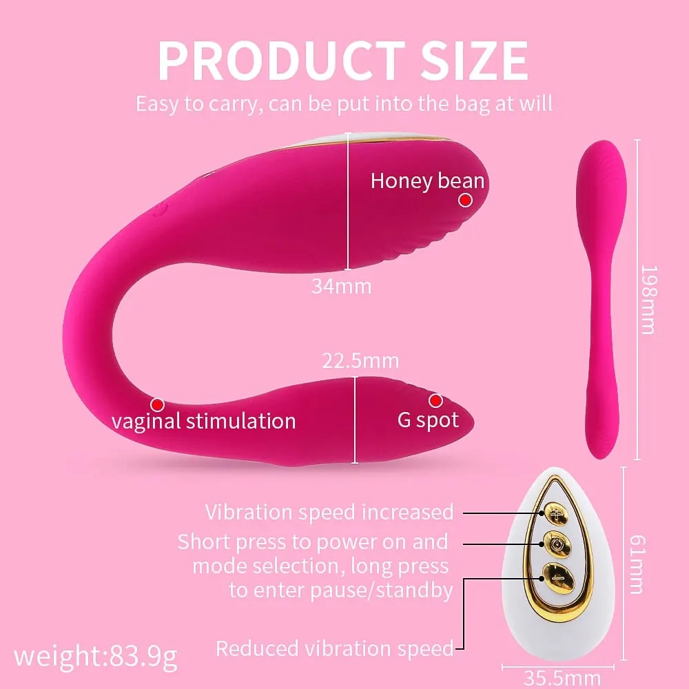 10 Mode U Wearable Dildo Wireless Remote Control Vibrator for Couple Female G Spot Stimulator Sex Toys Goods for Women Adults 18