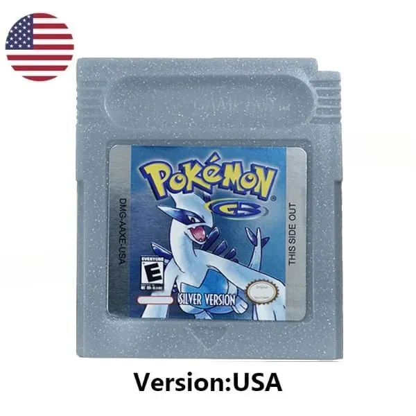 Many style Pokemon Red Blue Crystal Golden Green Silver Yellow GBC Game Card 16 Bit Video Game Cartridge Console Card GB/SP — image 12