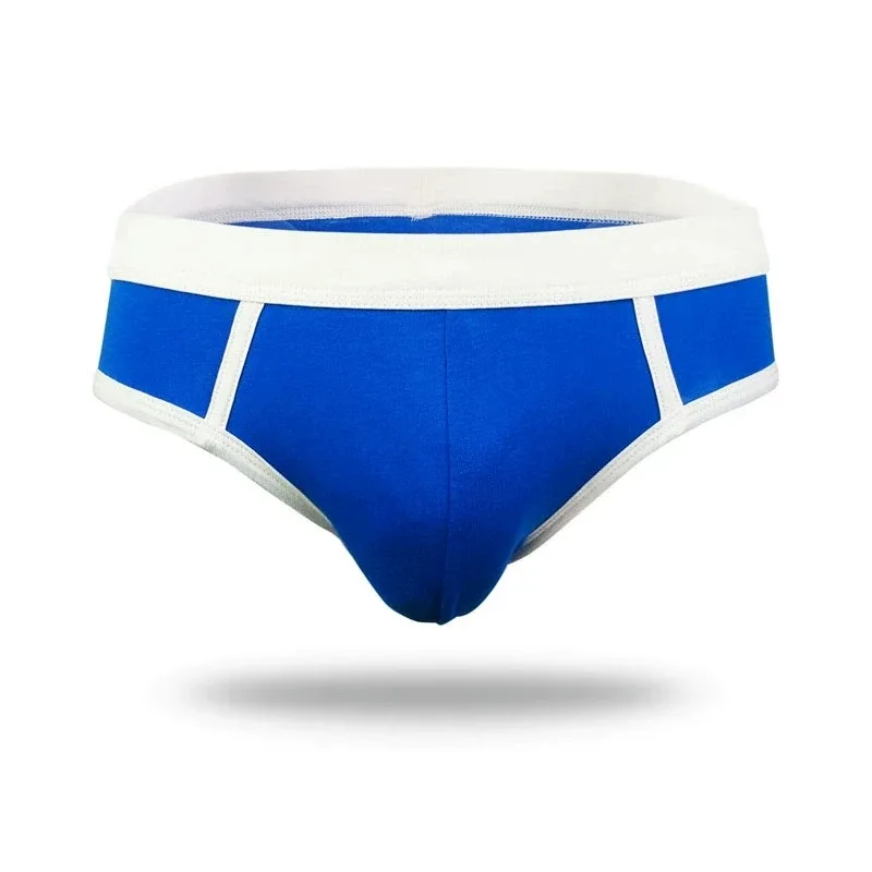 4PCS Men Cottn Briefs Underwear Simple Breathable Low Waist Lingerie Underpants Male Homewear Trunks Calzoncillos — image 12