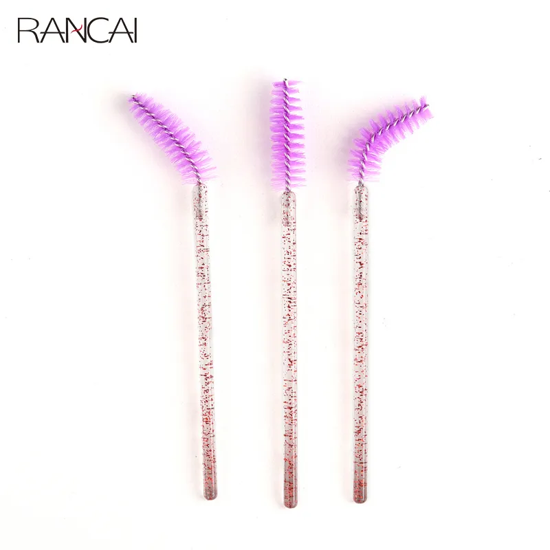 50pcs Disposable Eyelash Brushes Extension Crystal Eyebrow Brush Mascara Wand Eye Lashes Cosmetic Tool Set Makeup Beauty — image 4