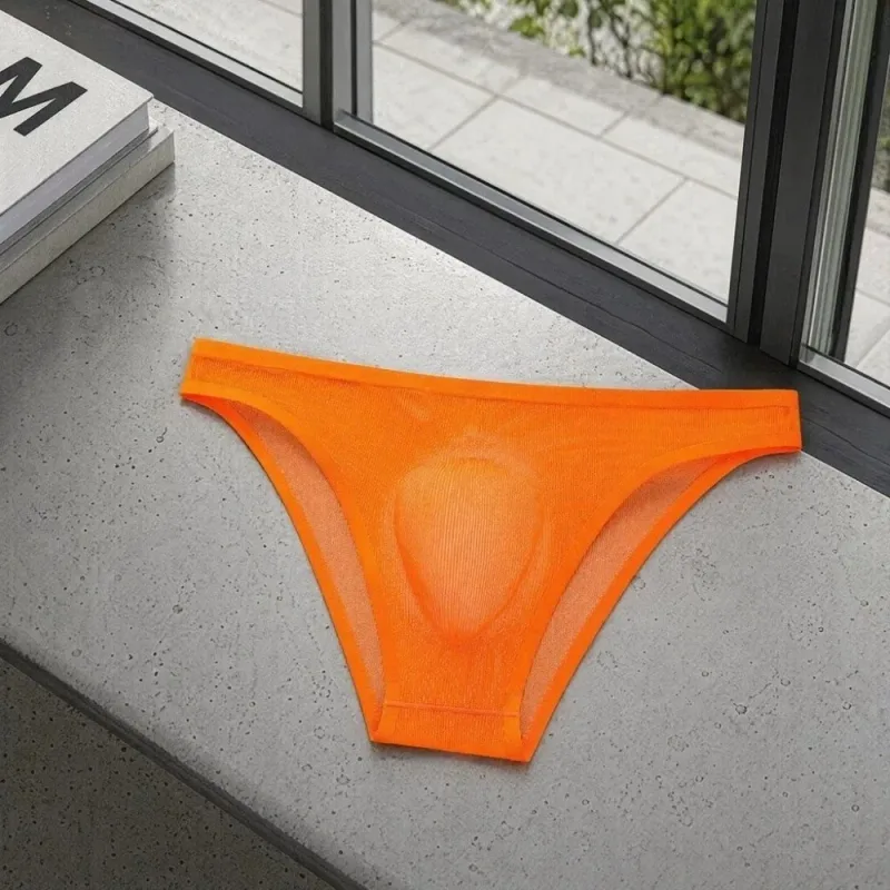 Comfortable Ice Silk Men's Triangle Panties Breathable Large Size Men Thin Briefs Lingerie Underpants Underwear for Men Men — image 14