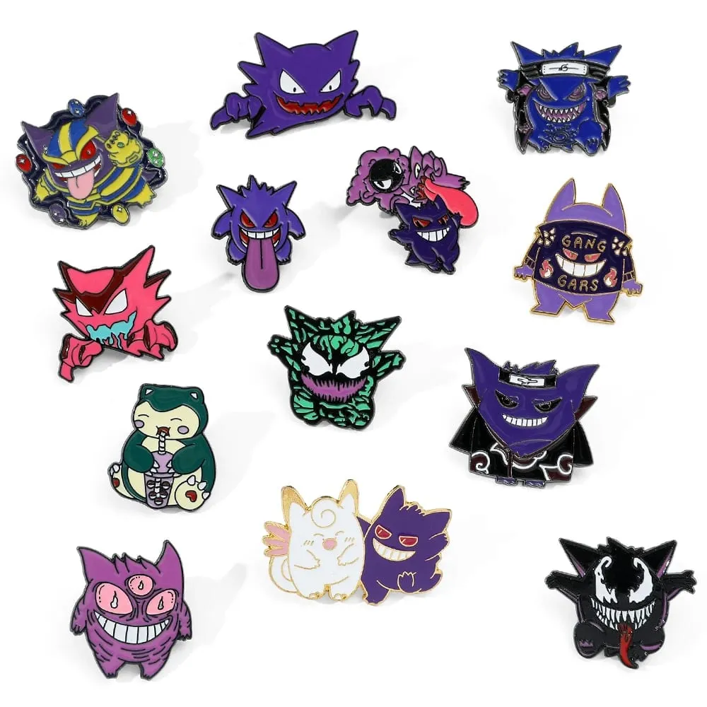 סיכות קריקטורה Gengar אנימה אמייל סיכות דש עבור אביזרי תרמיל אוסף אוסף סיכות תכשיטים — image 4