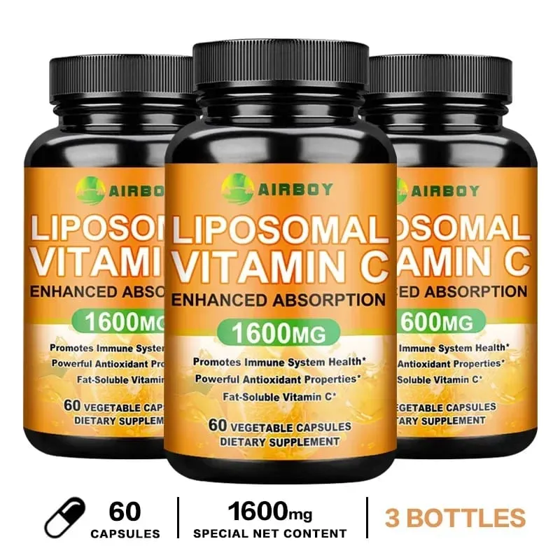 Liposzómális C-vitamin 1600 mg - Elősegíti a kollagéntermelést az immunrendszer támogatása Erőteljes antioxidáns — image 10