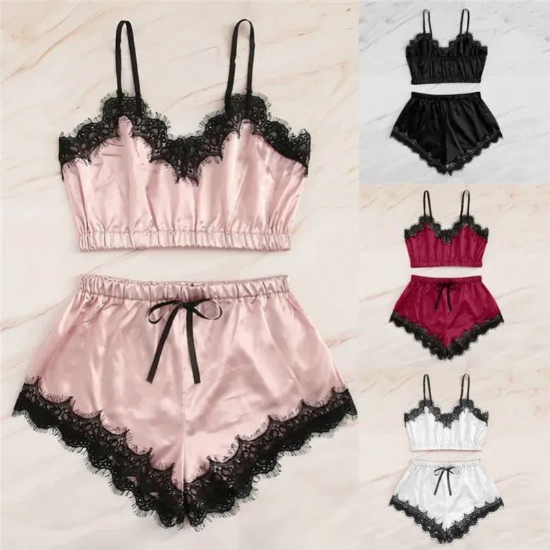 Sexy Mens Lace Lingerie Set Breathable Hollow Out Camisole With Thong Underwear Temptation Nightwear Exotic Costume Outfits — image 2
