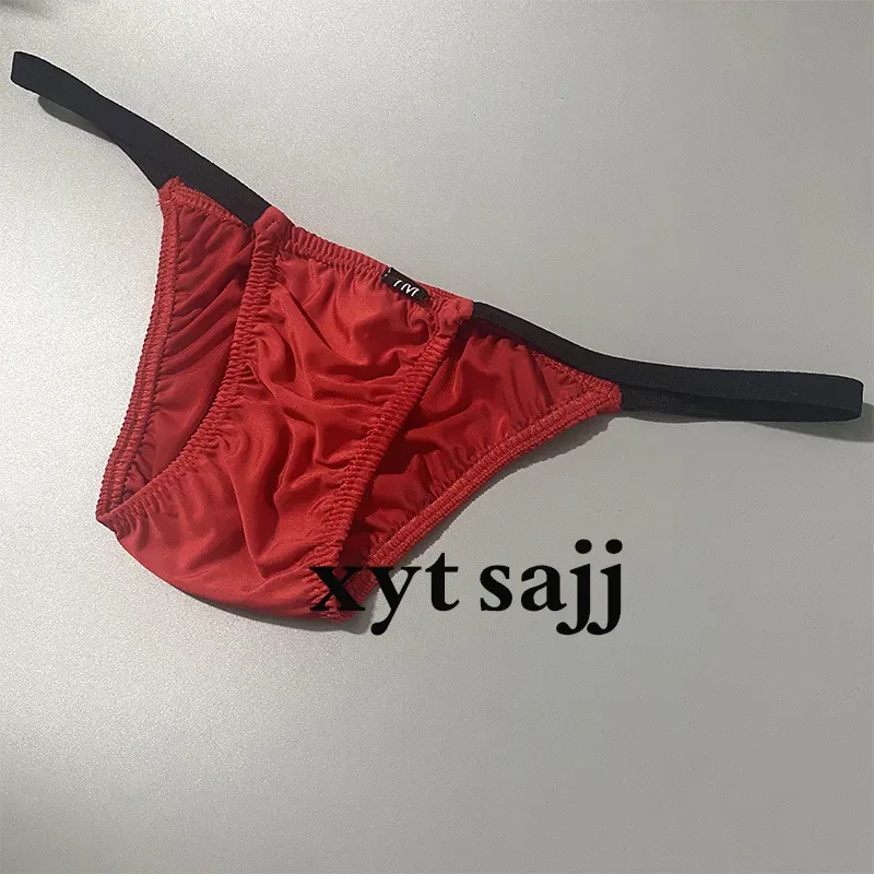 Slim Fit Color Block Thin Strap Triangle Underwear for Men Low Rise Breathable Soft Fabric Daily Male Briefs — image 10