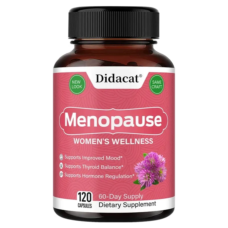 Menopause Relief Capsules - Improves Metabolism Support Weight Management Hot Flashes Night Sweats Mood Supplements for Women