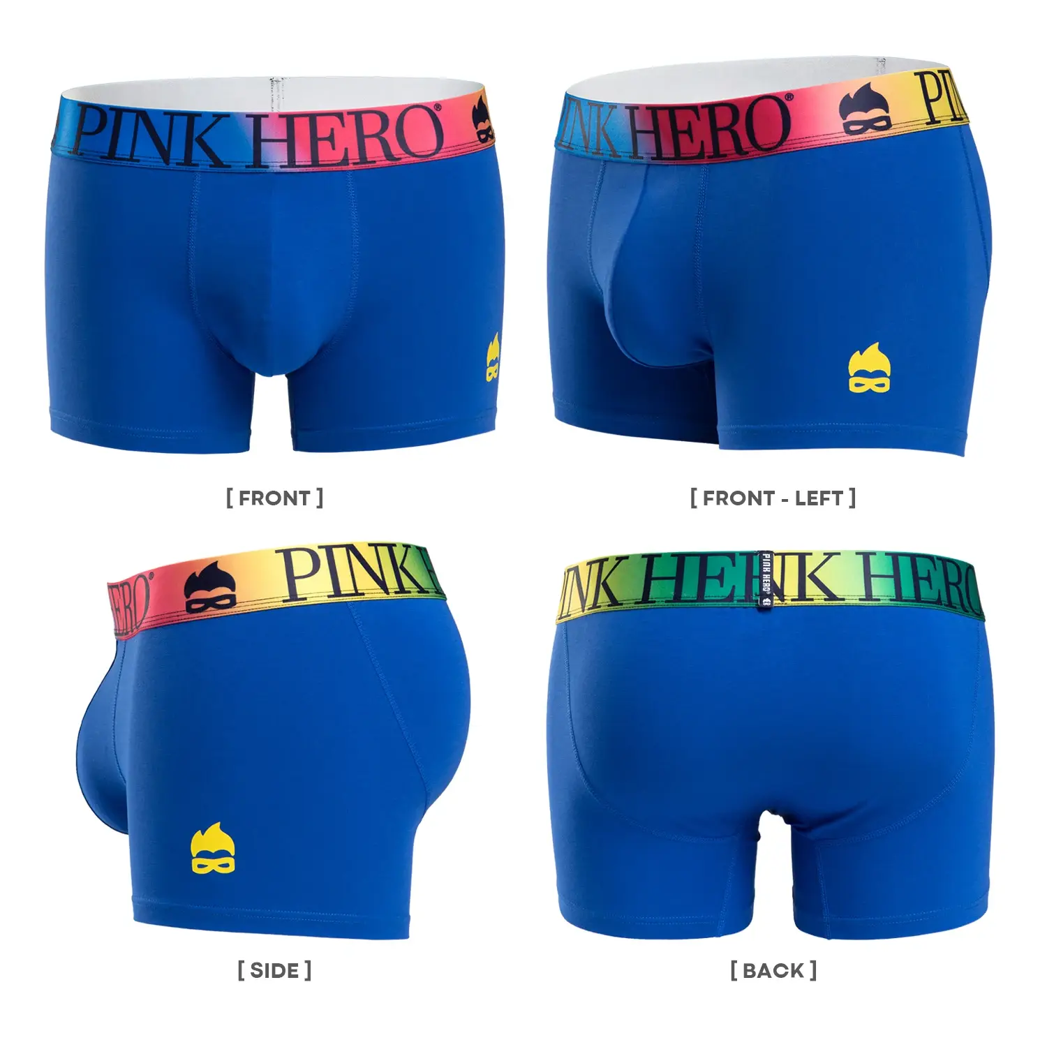 Underwear,Comfy And Soft Boxer Briefs,Standard European and USA Version Size,Funny Novelty Waistband Of The Rainbow — image 4