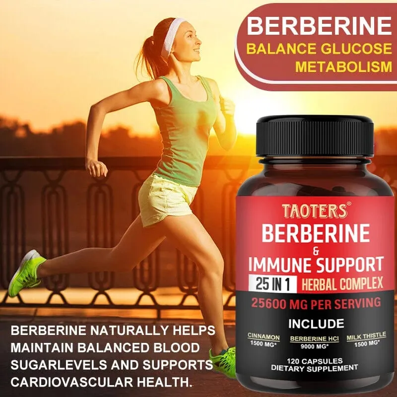 Οι κάψουλες Berberine περιέχουν κανέλα Κεϋλάνης και γαϊδουράγκαθο για να υποστηρίξουν την ισορροπία της γλυκόζης στην υγεία του ήπατος την πέψη και την απώλεια βάρους