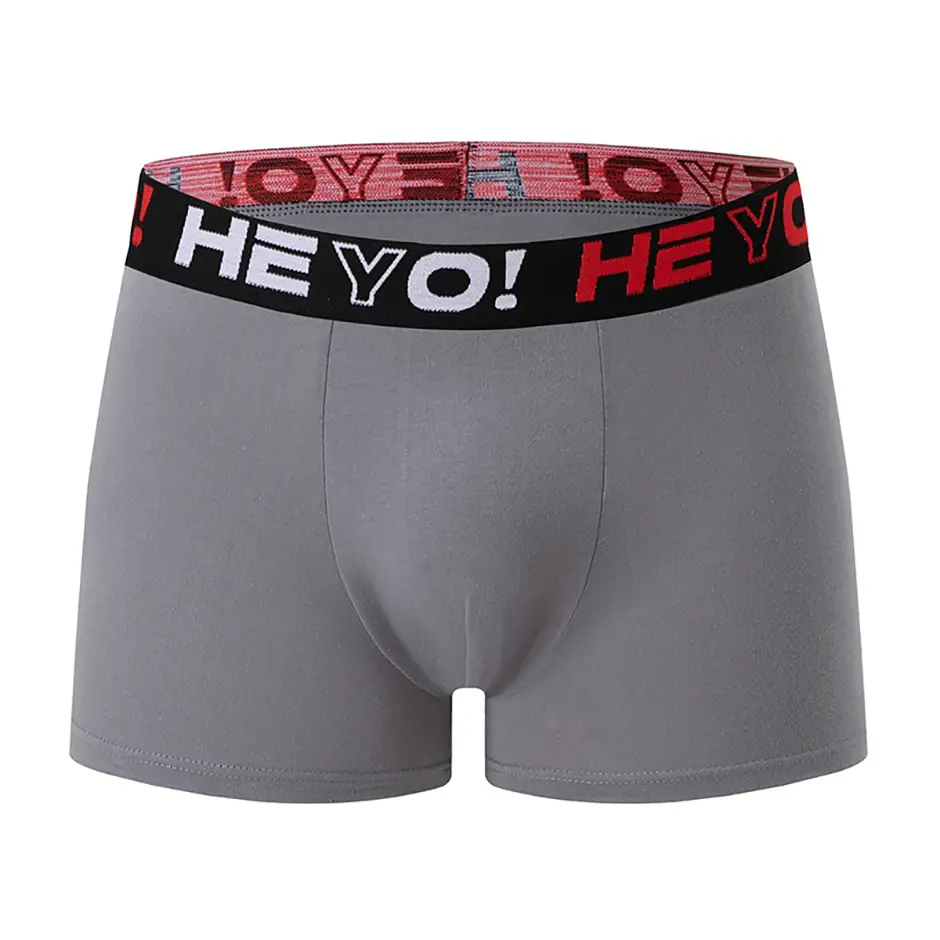 4/10 Piece Set Of Multi-color Men's Underwear Comfortable And Soft Cotton Flat Angle Pants Elastic Waist Sports Base Shorts — image 14