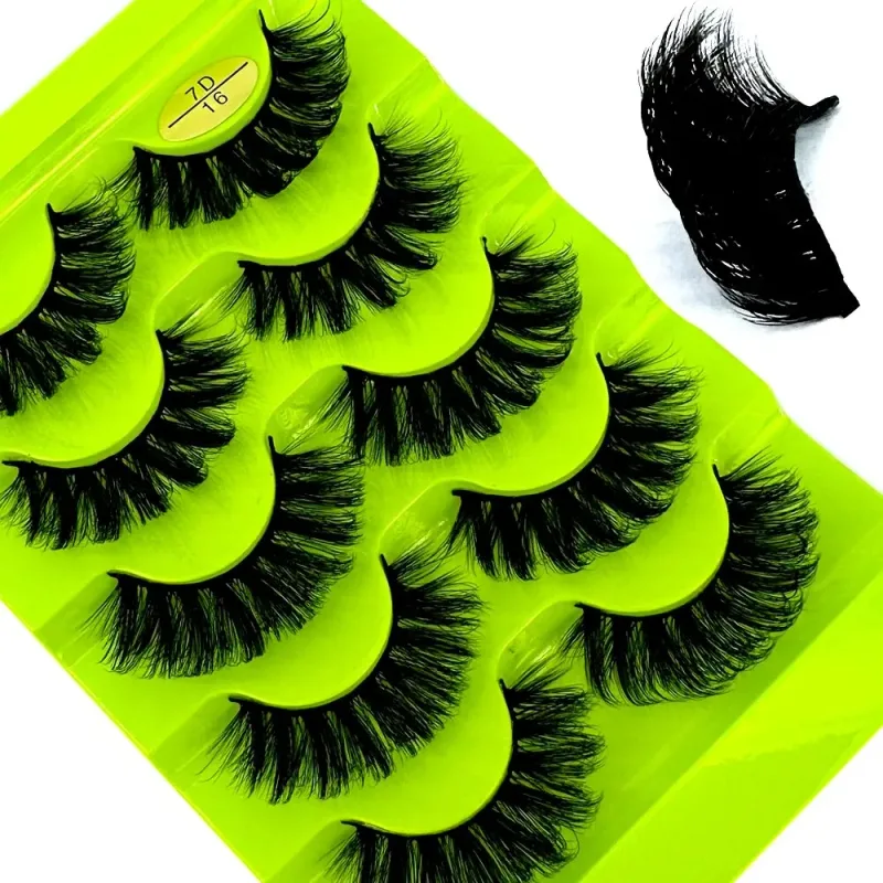 Fluffy Lashes Mink False Eyelashes Thick Cat Eye Makeup Long Natural Volume 3d Eyelashes Extension Χονδρική Βιζόν Βλεφαρίδες