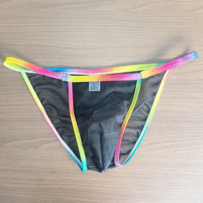1pc Men Sexy Sheer Briefs Ultra Thin See Through Underwear Low Rise U Convex Pouch Mesh Breathable Panties Clubwear — image 15