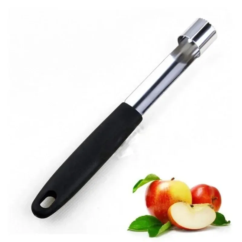 1PC Stainless Steel Fruit Core Extractor Kitchen Gadget Apple Pear Fruit Core Extractor Household Kitchen Plastic Handle — image 5