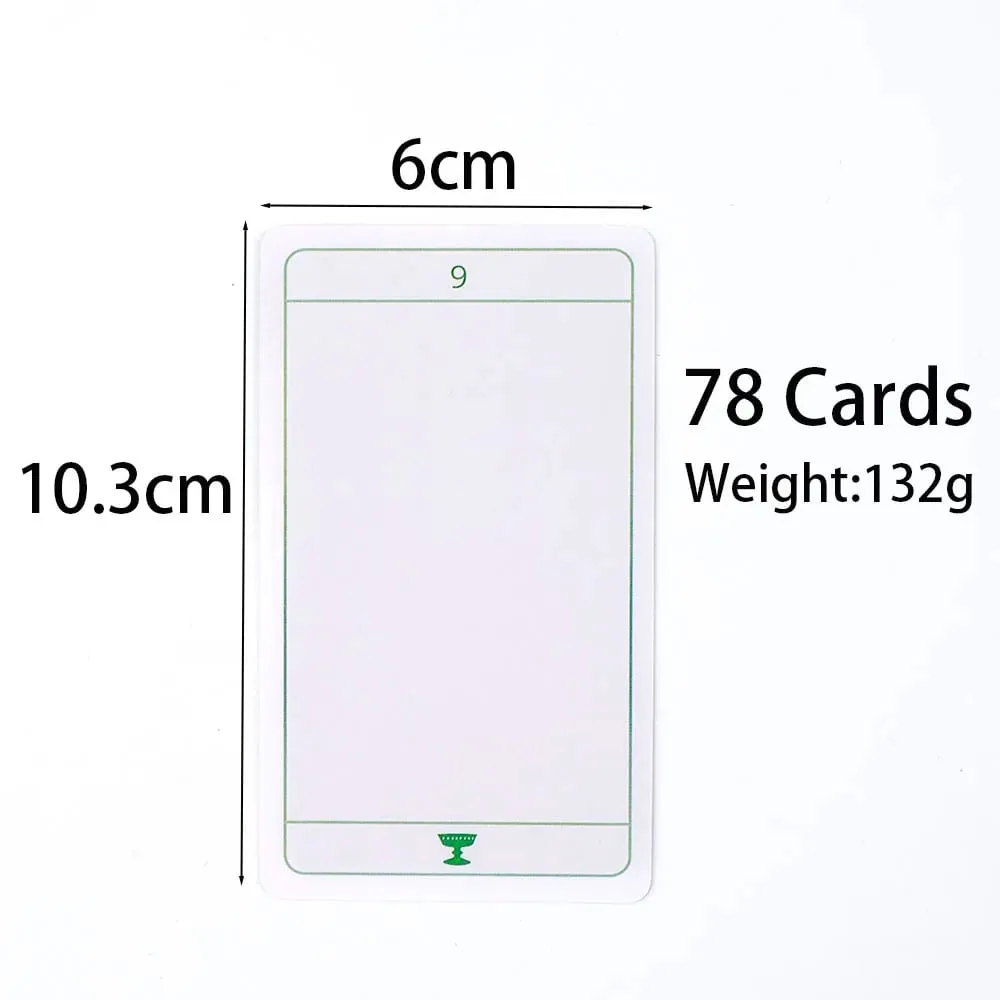 Invisible Tarot 78 Blank Cards Δημιουργήστε τη δική σας τράπουλα Tarot 10,3*6cm English Visions Divination Edition Deck Επιτραπέζια παιχνίδια — image 4