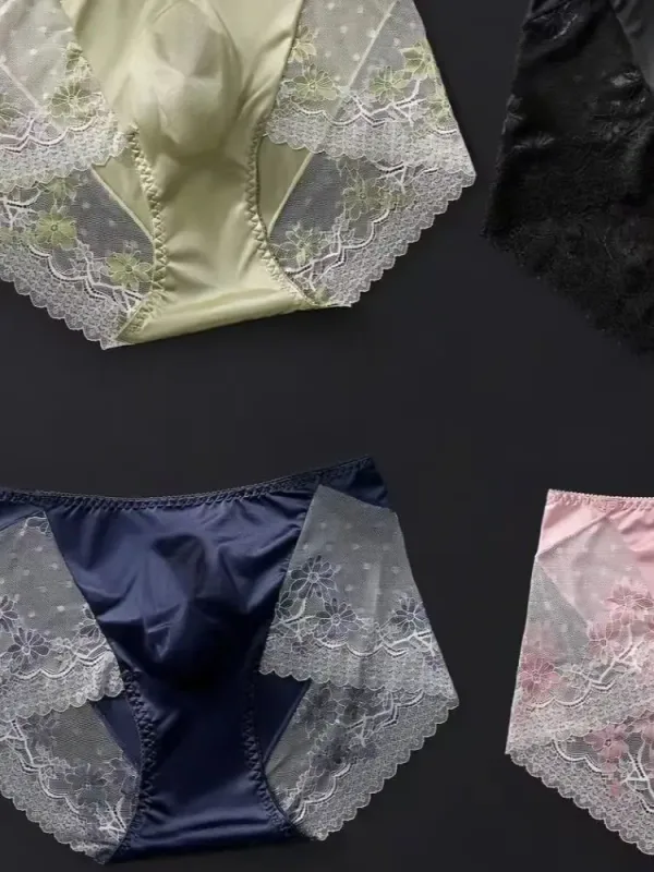 4PCSSexy Mens Seamless Panties Ice Ultra Thin Sports Fitness Bulge Pouch briefs Male Panties Low Waist 3256812832839866 — image 7