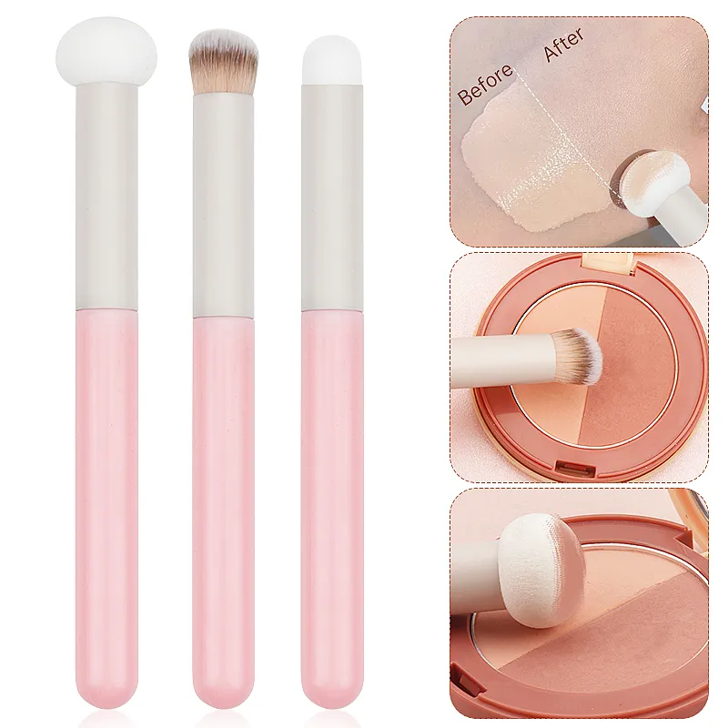 1 τεμ. Μαλακά πινέλα μακιγιάζ Σφουγγάρι Concealer Πινέλο Κραγιόν Πούδρα χειλιών Puff Wet Dry Use Foundation Contour Cosmetic Tools