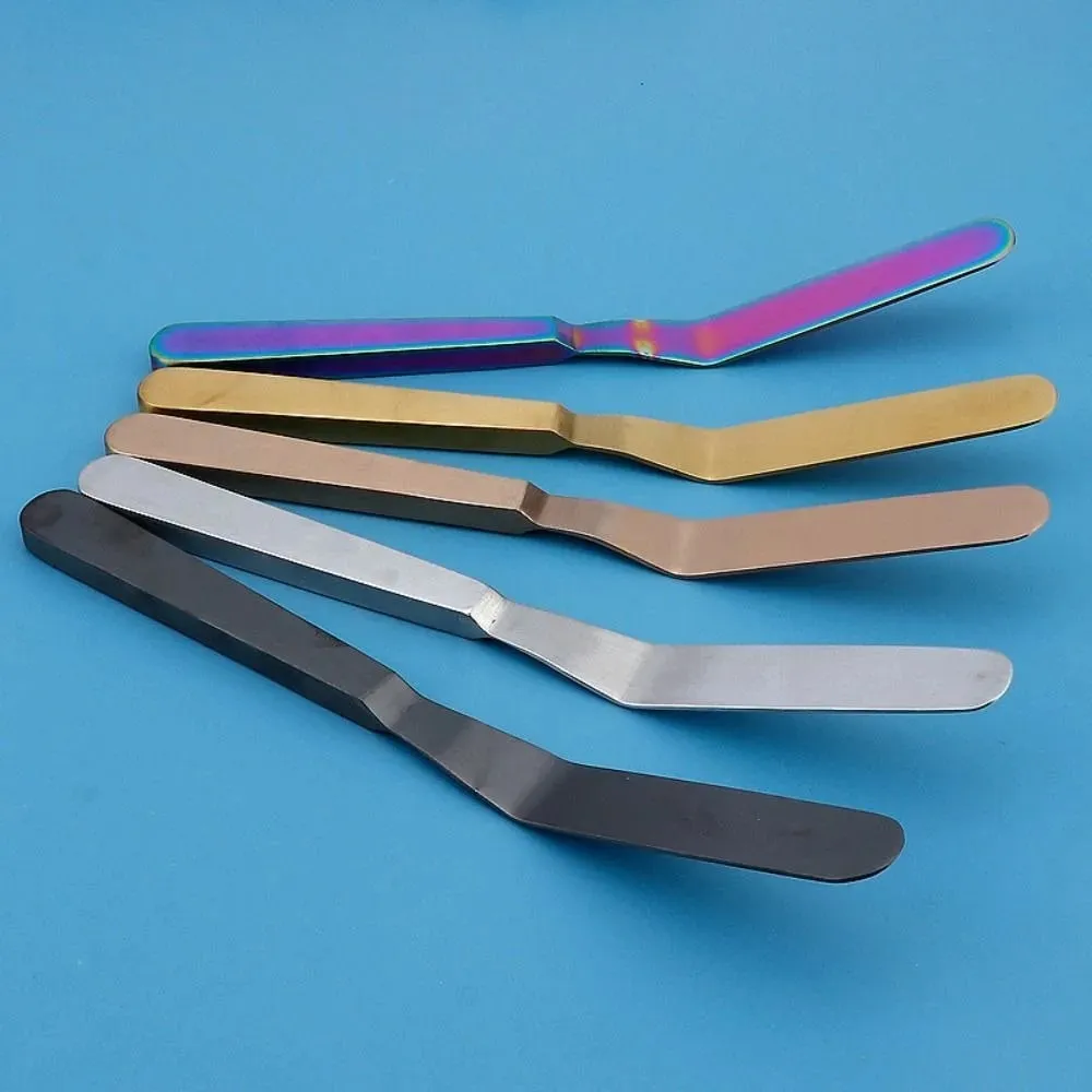 Kitchen Gadgets Stainless Steel Butter Scraper 8 Inch Comfortable Grip Cake Icing Spatula Rust-proof Jam Spreader Bread — image 6