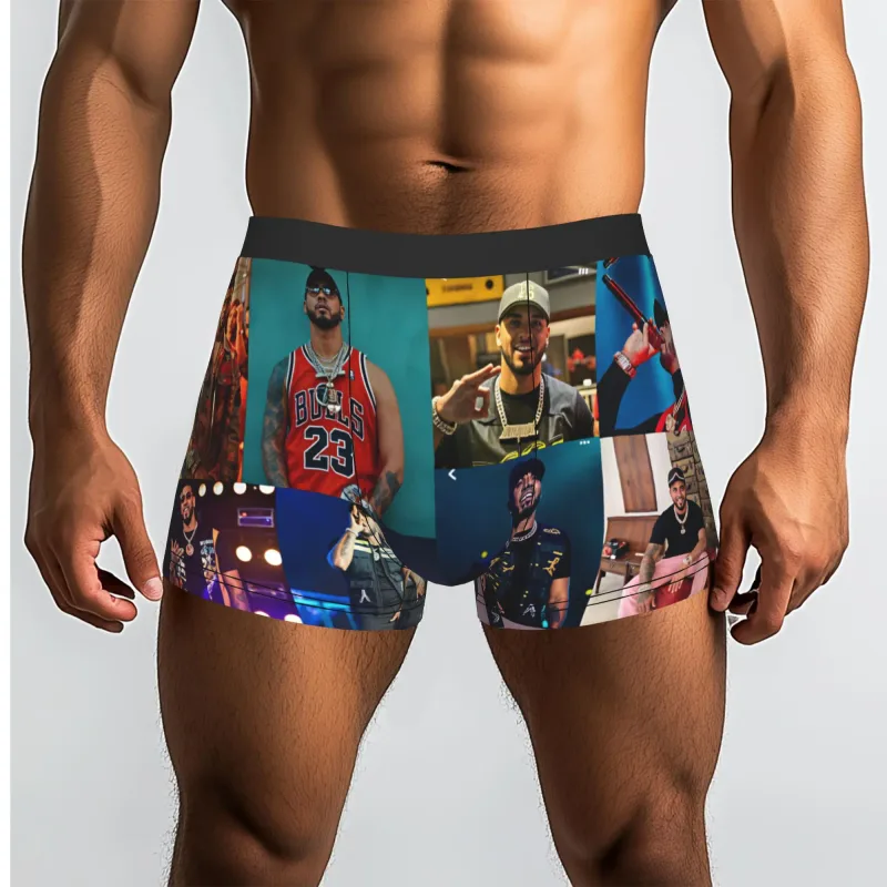 Male Funny A-Anuel AA Underwear Boxer Briefs Stretch Shorts Panties Underpants — image 7