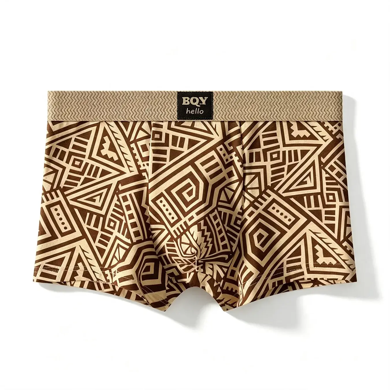 Sous-vêtement confortable et respirant pour hommes, Boxer personnalisé de Style américain imprimé, sous-vêtement carré ethnique rétro tendance