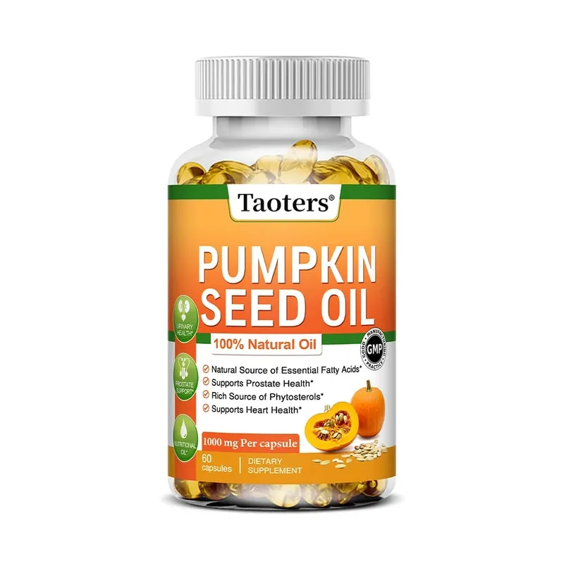 Pumpkin Seed Oil Capsules - Supports Prostate Urinary Tract Bladder Health and Promotes Hair Growth - 120 Capsules — image 9
